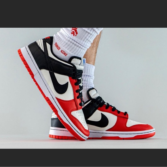 Nike Dunk Low EMB NBA 75th Anniversary Chicago Sneaker - Picture 5 of 11